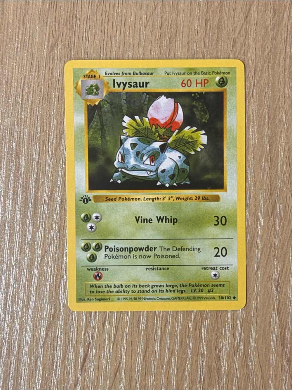 Ivysaur base set custom